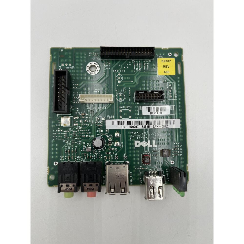 Dell K9707 XPS 600 Front USB Audio Firewire Board Panels CN-0K9707